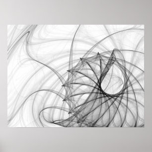 Póster Espirais e espinhas da tinta