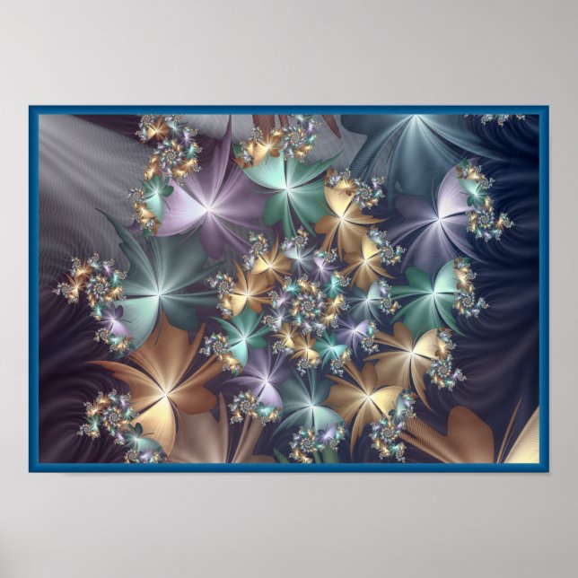 Poster espirais luminosas julia (Frente)