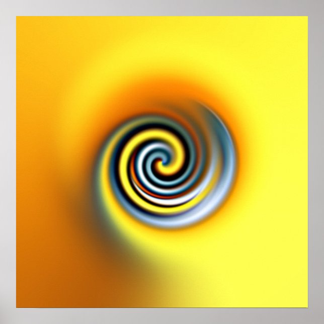 Póster espiral amarela (Frente)