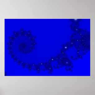 Póster Espiral azul de Julia