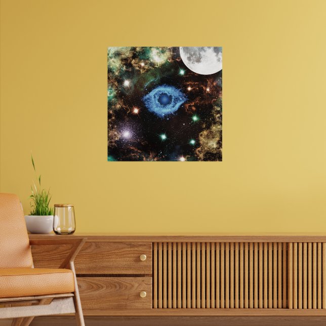 Poster Espiral Celestial Galáxia Nebulosa Cluster Stars S (Sala de Estar 2)