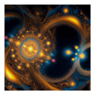 Póster Espiral Cósmica do ouro