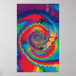 Poster espiral da Laço-Tintura