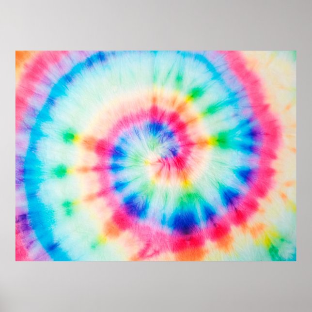 Poster Espiral De Aquarela. Artística Orgânica Suja Art.  (Frente)