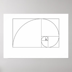 Poster Espiral de Fibonacci