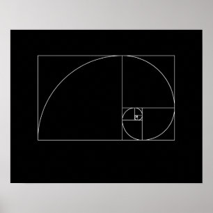Poster Espiral de Fibonacci