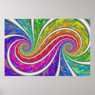 Póster Espiral dobro