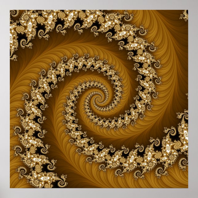 Poster espiral duplo do Ouro frontal (Frente)