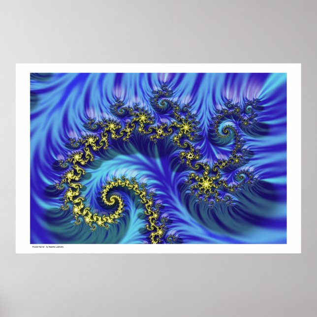 Póster Espiral Fractal (Frente)