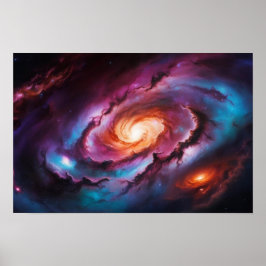 Poster Espiral Hipnotizante: Vórtice Cósmico