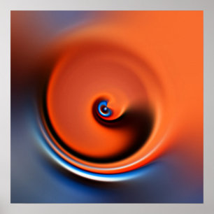 Poster espiral laranja