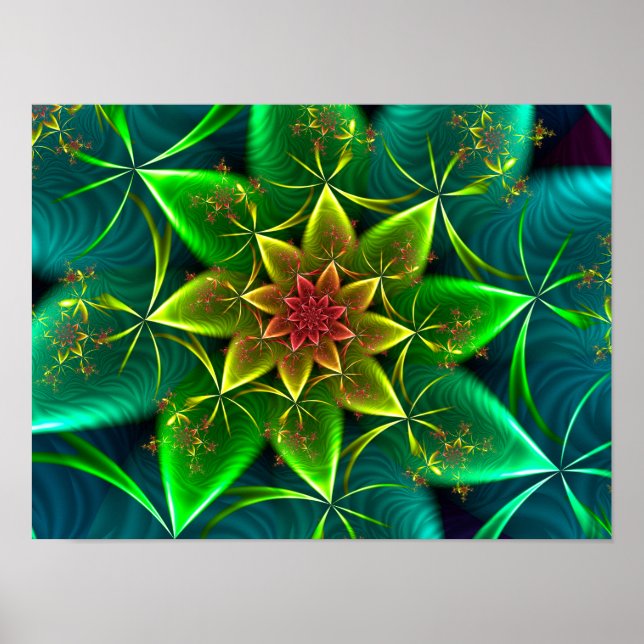 Poster Espiral Mar Verde (Frente)