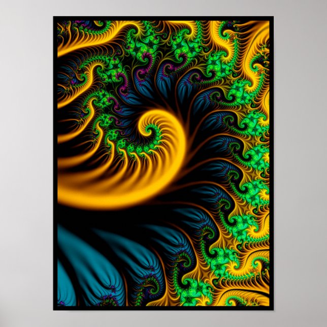 Poster Espiral Psicodélico (Frente)