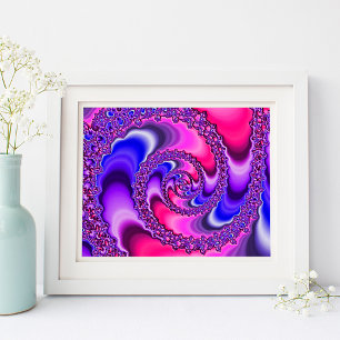 Póster Espiral Roxo