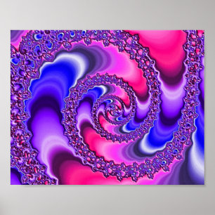Póster Espiral Roxo