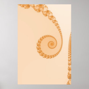 Poster espiral simples do ouro
