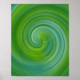 Poster Espiral - Verde