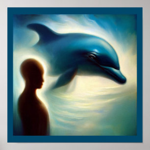 Poster Espírito Animal Dolphin 2