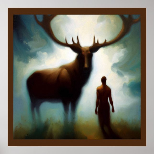 Poster Espírito Animal Elk 1 (Frente)