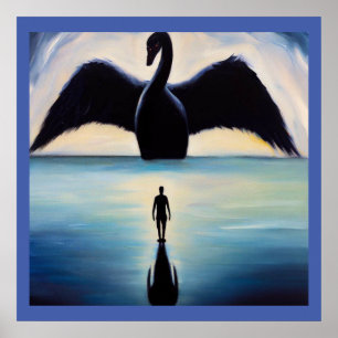 Poster Espírito Animal Negro Swan 1