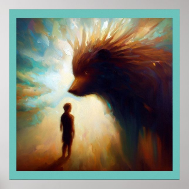 Poster Espírito Animal Porcupine 2 (Frente)