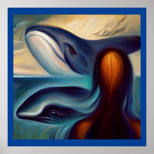 Poster Espírito Baleia Animal 3 (Frente)