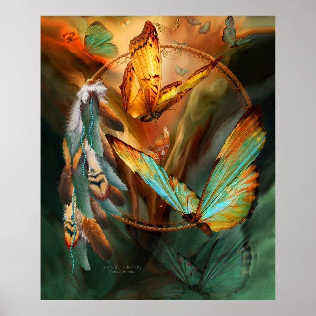 Póster Espírito Da Arte Da Borboleta Poster/Impressão (Frente)