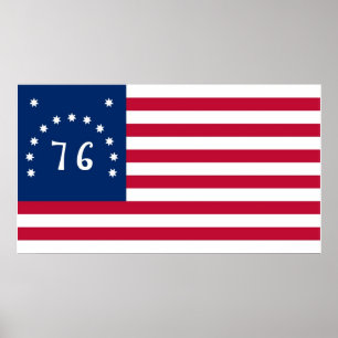 Póster Espírito da bandeira de Bennington dos Estados