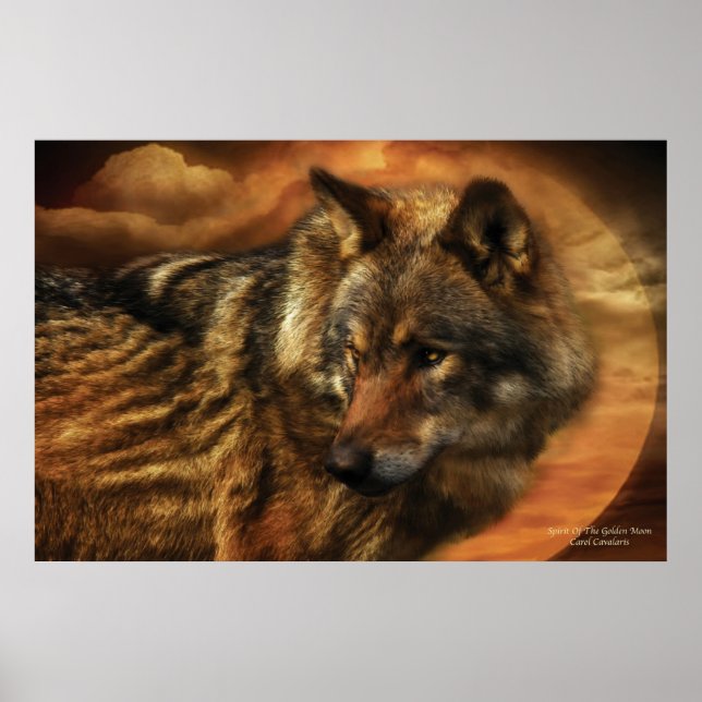 Póster Espírito Da Lua Ouro/Impressão (Frente)