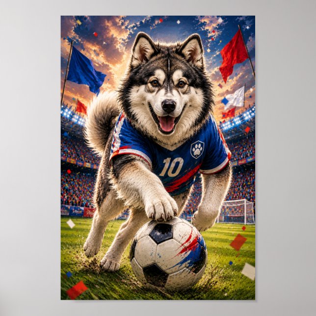 Poster Espírito de Campeonato do Malamute do Alasca (Frente)