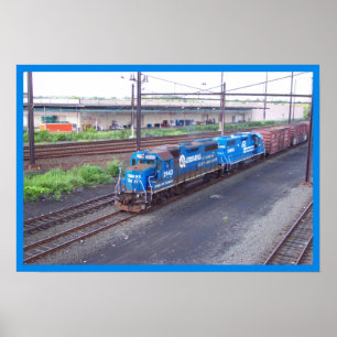 Póster Espírito de ConRail - GP38 - PRR nº 2943 em Pintur