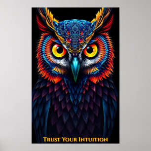 Poster 🦉 Espírito de Coruja Mística - Sabedoria Sagrada 