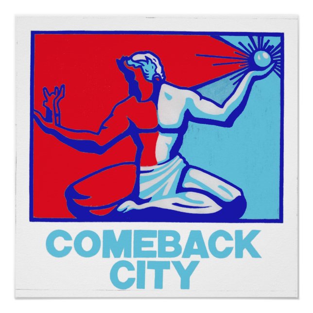 Póster Espírito de Detroit "Hope" 20" x 20", Poster Paper (Frente)