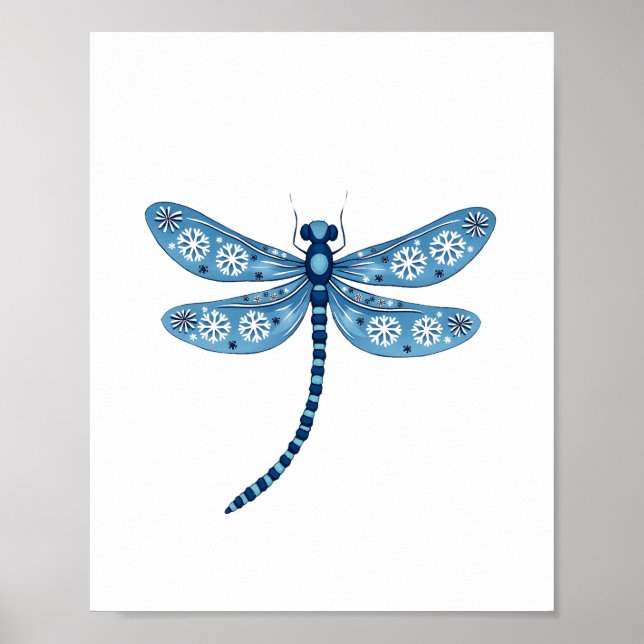 Poster Espírito de Dragonfly em Floco de Neve (Frente)