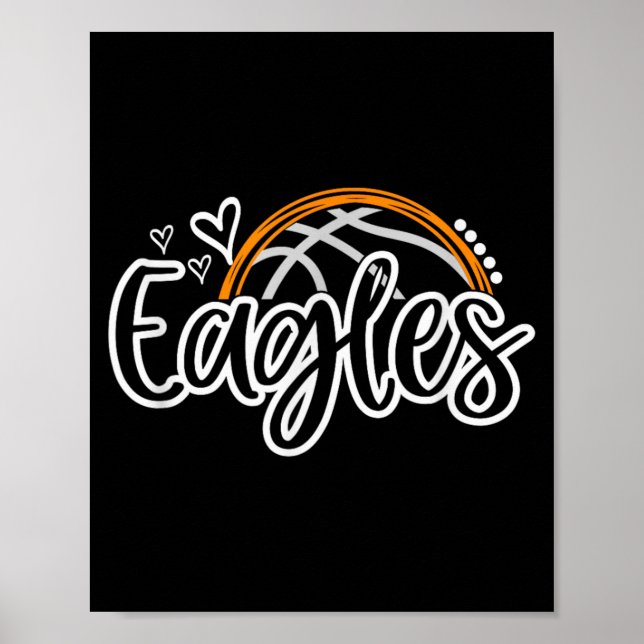 Poster Espírito de Equipe de Fã de Esportes Escolares Águ (Frente)