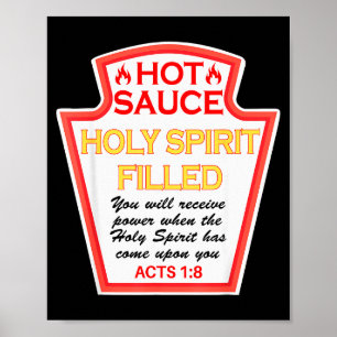 Poster Espírito de Molho Picante Repleto de Condimento Fe