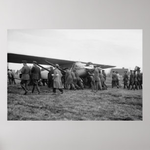 Póster Espírito de St Louis em Bolling Campo, 1929