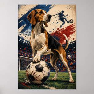 Poster Espírito do Dia de Partida do American Foxhound