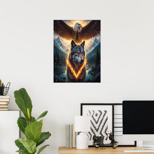 Poster Espírito do Fogo e do Céu (Escritório em casa)