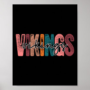 Poster Espírito do time de fãs do esporte escolar