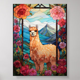 Poster Espírito dos Andes Arte em Vidro de Alpaca