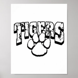 Poster Espírito Escolar dos Tigres Ck Para a Escola B