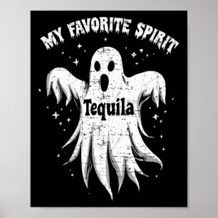 Poster Espírito Favorito Tequila Bebendo Fantasma Hallowe