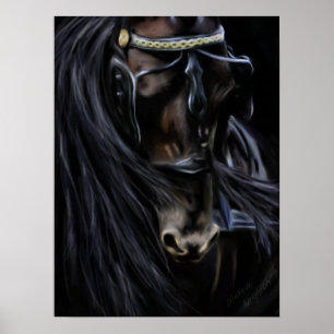 Poster Espírito Frísia - Pintura de Cavalo