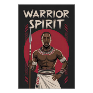 Póster Espírito Guerreiro - Patrimônio Africano