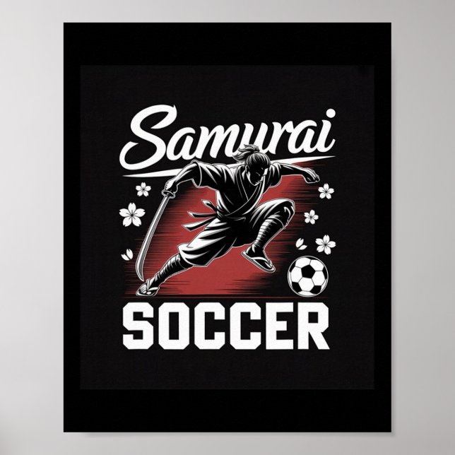 Poster Espírito Guerreiro Samurai de Futebol Katana Lâmin (Frente)