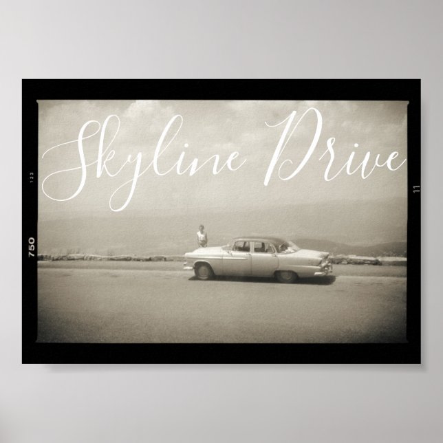 Poster Espírito inspirado no Médio da Skyline Drive (Frente)