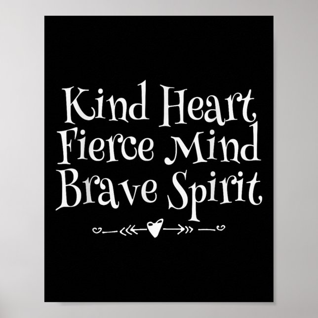 Poster Espírito Motivacional de Espírito Coração Feroz da (Frente)