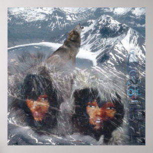 Póster Espírito nativo em Alaska