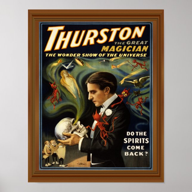 Poster Espírito oculto Mídia de Thurston Mágico (Frente)